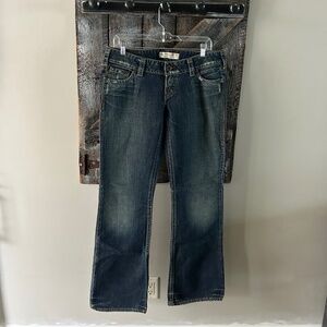 Women's Vintage GAP Dark Wash Jeans w/Factory Distressing
